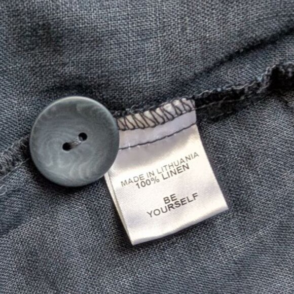 Flax Women`s 100% Linen Button Front Jacket Shirt Size 1G 18-20 XL - Picture 8 of 14